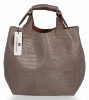 Kožené kabelka shopper bag Vittoria Gotti zemitá VG804
